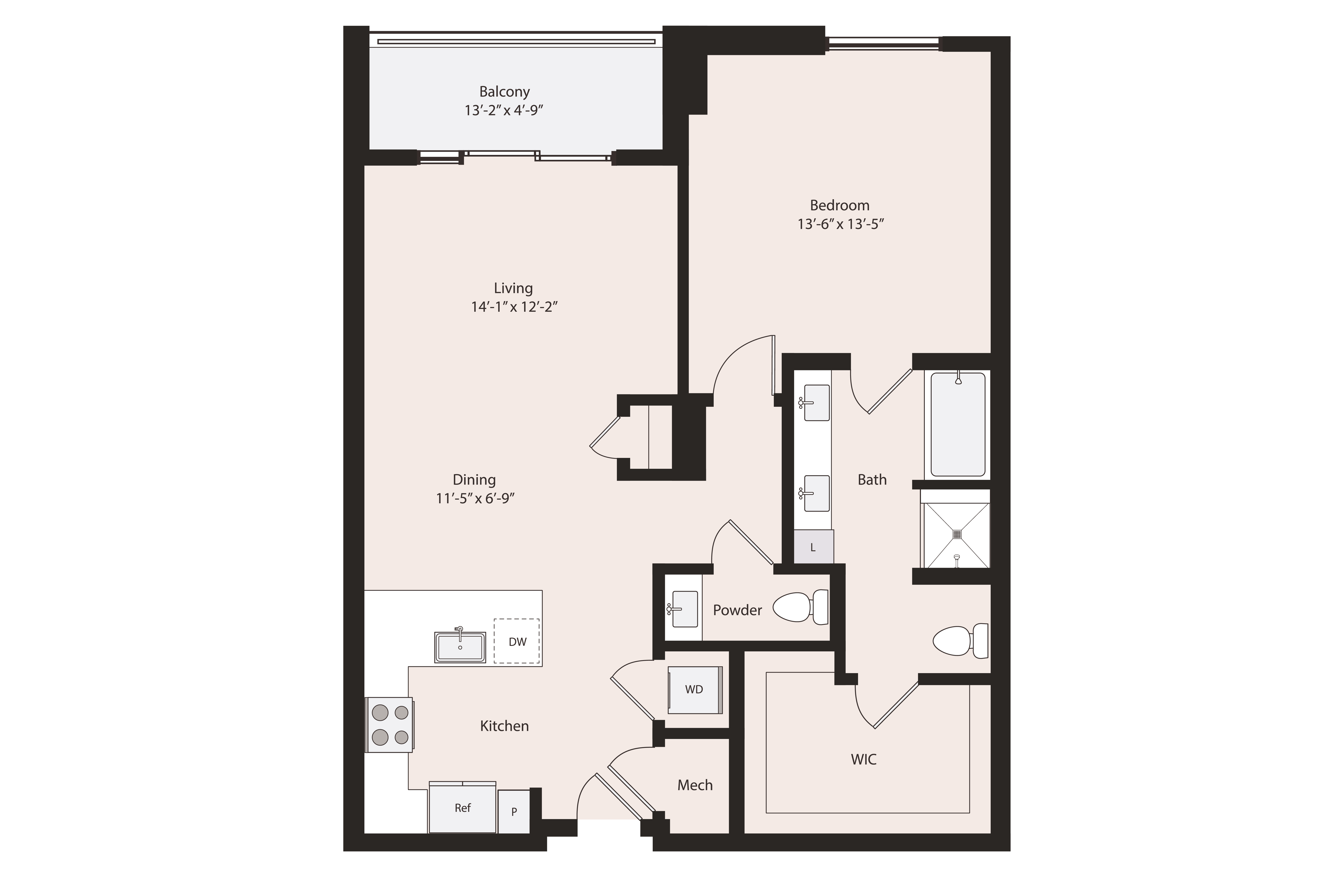 Floor plan layout diagram for A3-2